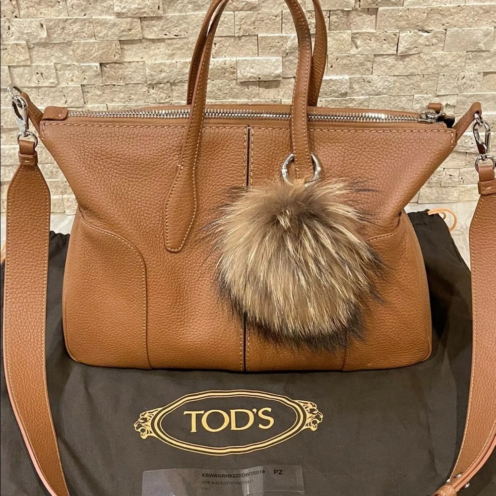 Tod’s brown Bauletto Piccolo Leather Crossbody Bag
